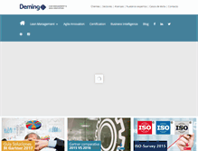Tablet Screenshot of demingmanagement.com